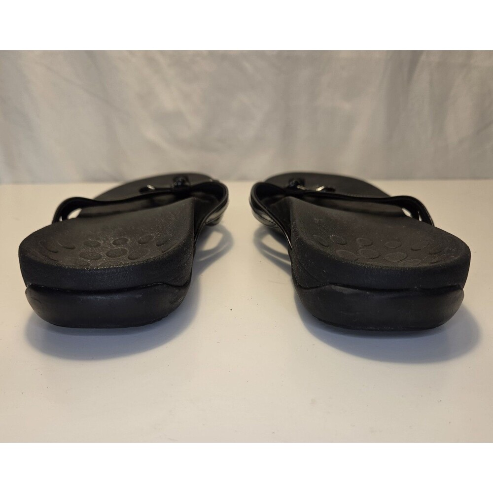 Vionic Black Thong Sandals Flip Flops Orthotic Arch Support Womens Size 6.5 - Picture 4 of 6
